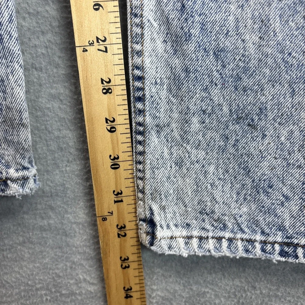 Vintage Acid Wash Levi's Jeans Mens 32x32 Baggy Straight Distressed Stained Read